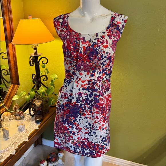 Max & Cleo Multicolor Abstract Mini Dress - Picture 1 of 8